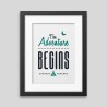 The adventure begins Framed poster The adventure begins Framed poster